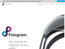 Tablet Screenshot of fologram.com